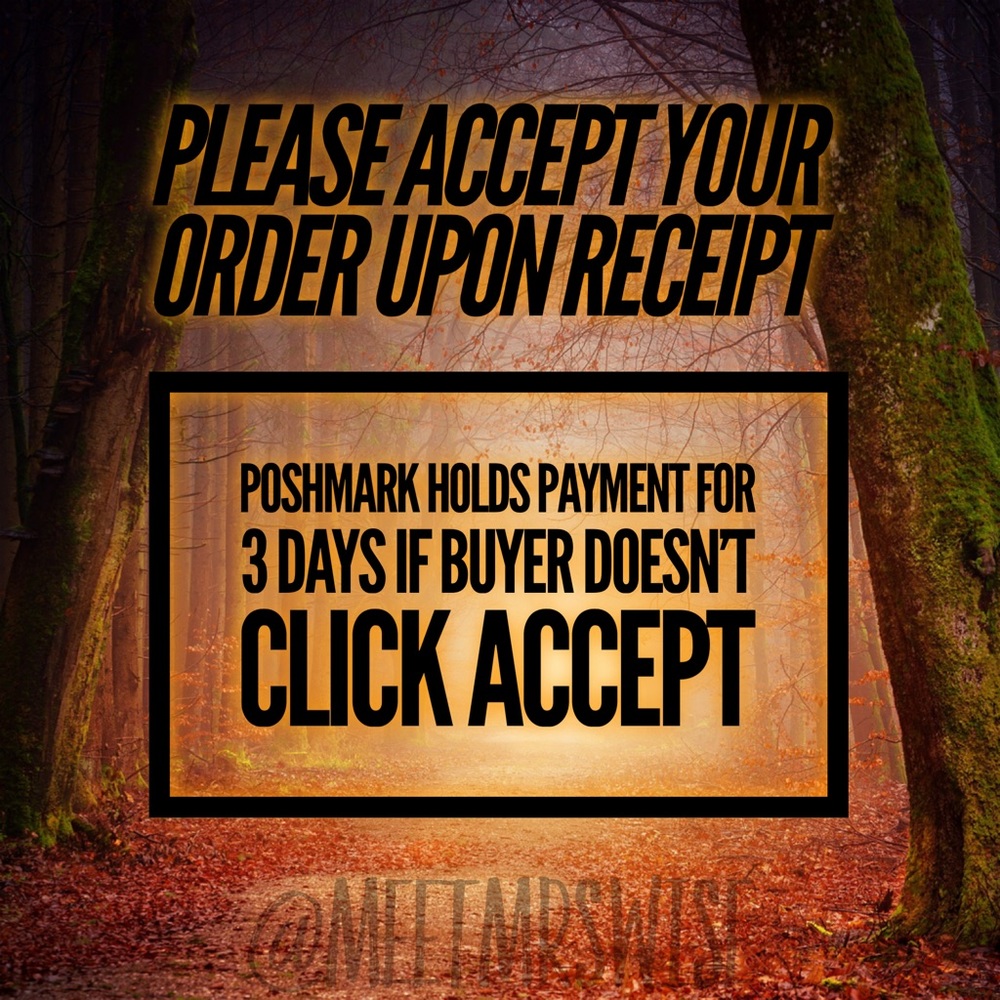 Please ‘ACCEPT’ Your Order After Receiving😊🙏🏻
